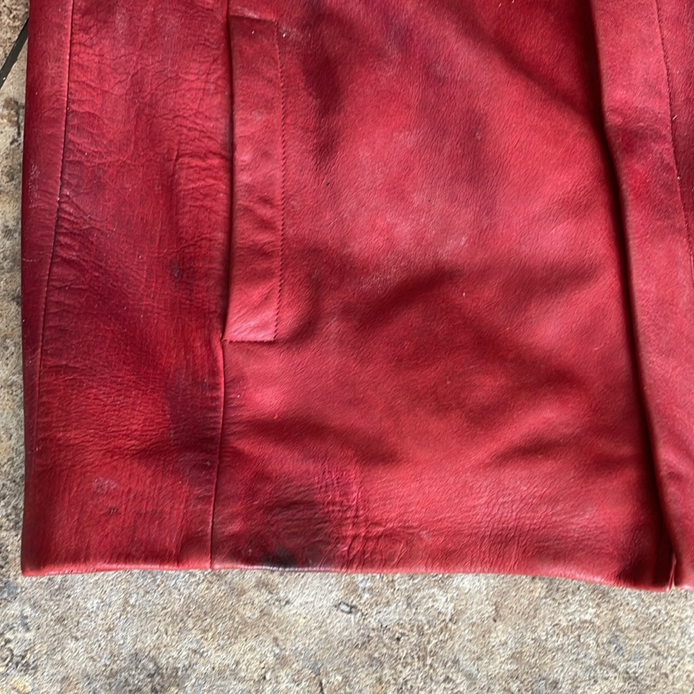 Vintage Bomb Boogie Fight Club Leather Jacket Size Large - Picture 15 of 16